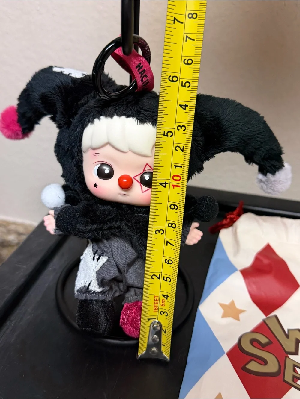 Pop Mart Why So Serious Plush Pendant Hacipupu Shadow Joker